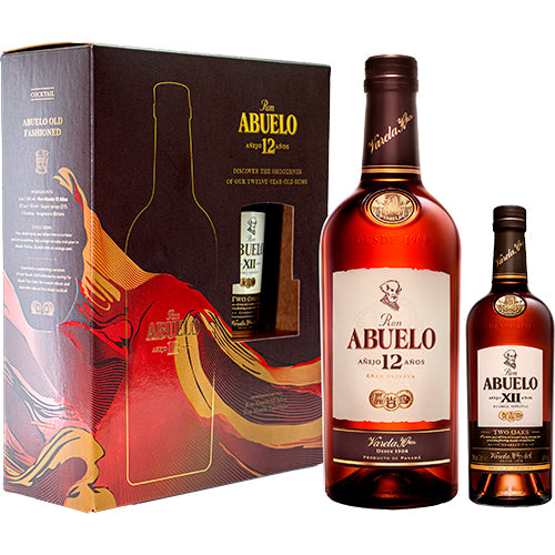Abuelo 12YO + Abuelo Two Oaks 20 cl Gaveæske