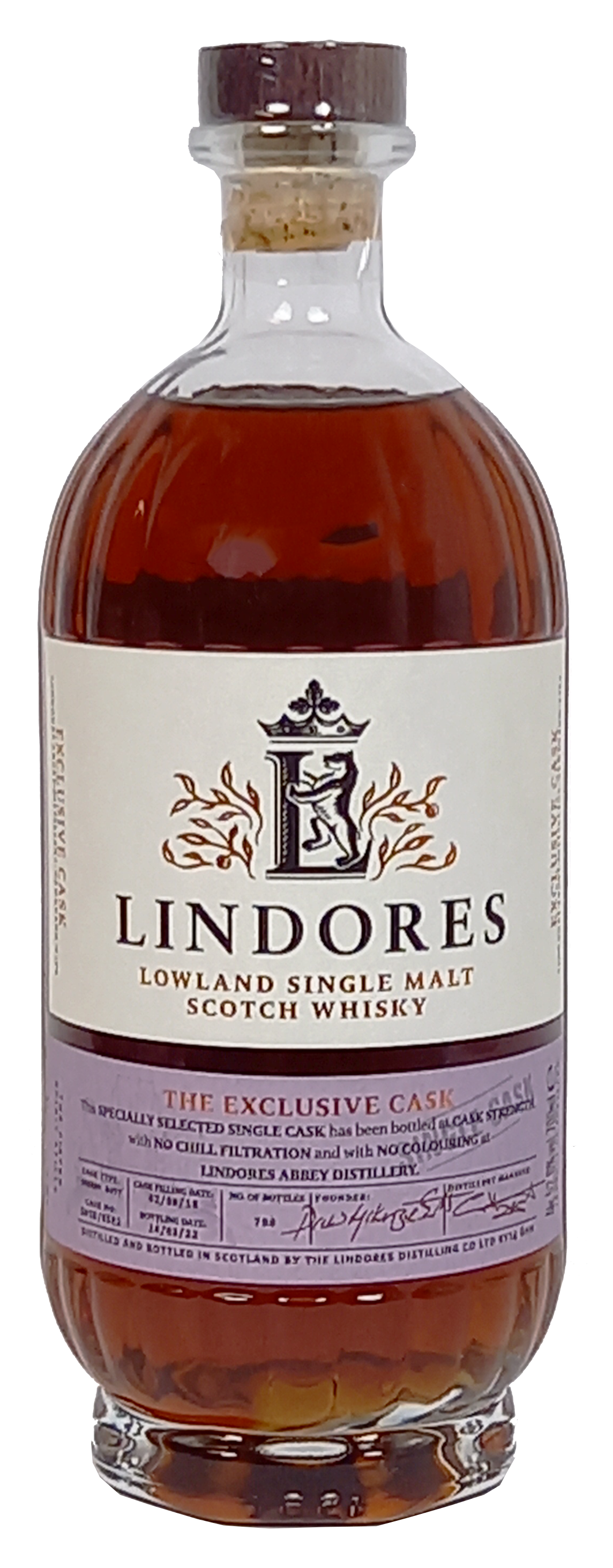Lindores Lowland Single Malt Whisky Exclusive Sherry Cask