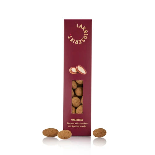 Valencia – Mandler m/ flødechokolade & stærk lakrids